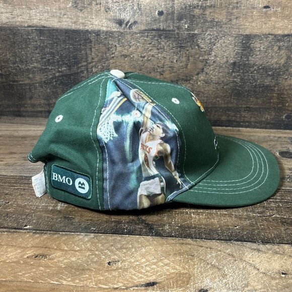 Milwaukee Bucks Green Cap Hat BMO Marques Johnson Number 8 Adjustable Sky HIgh - Picture 2 of 4